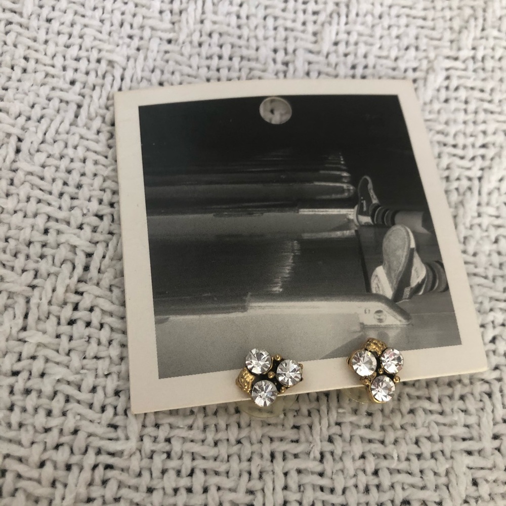 Anthropologie Diamond Stud Earrings